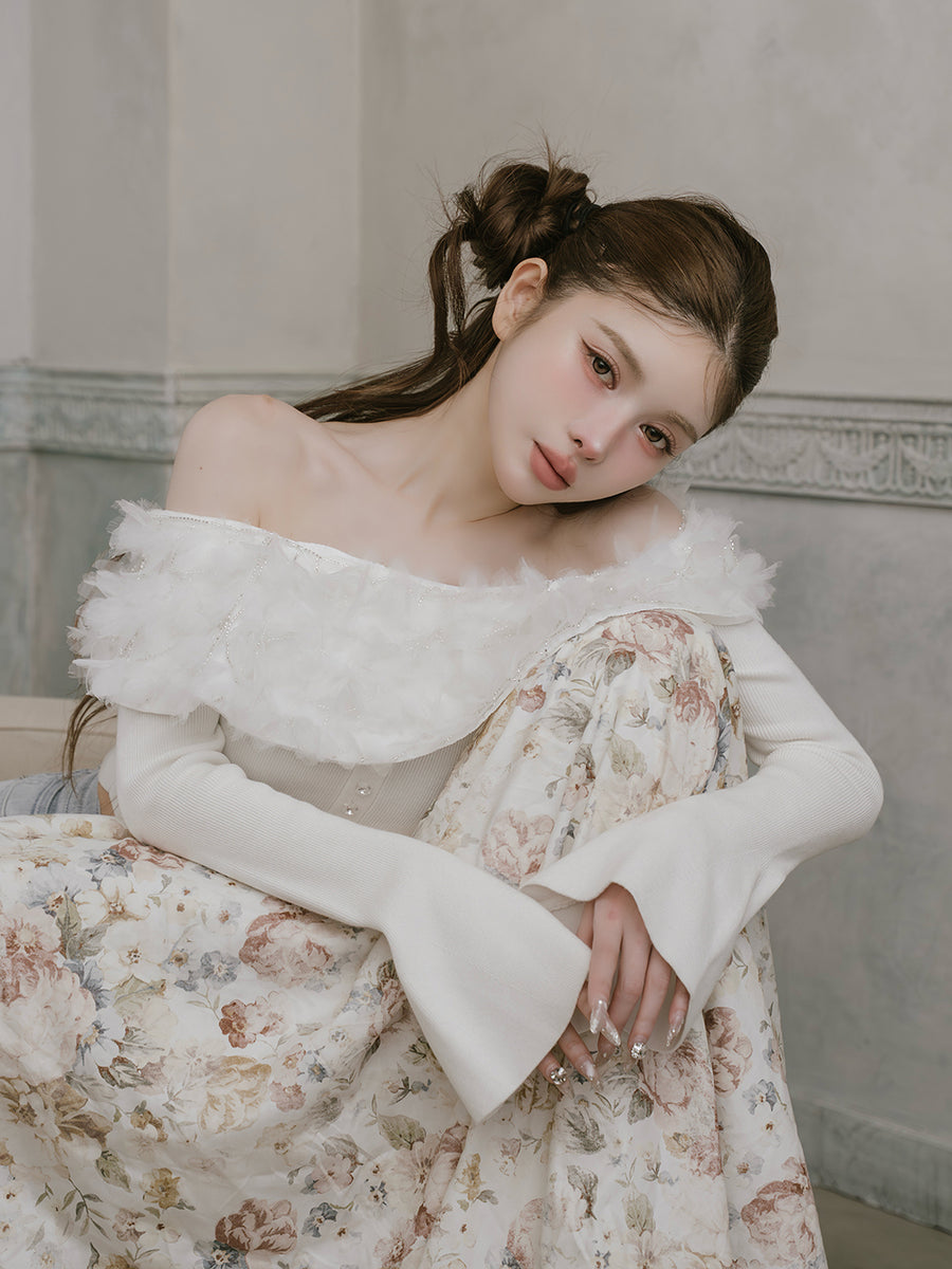 モデル：160cm（着用サイズ：FREE　着用カラー：WHT）