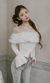 モデル：160cm（着用サイズ：FREE　着用カラー：WHT）