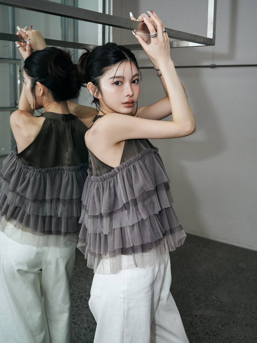 モデル：160cm（着用サイズ：FREE　着用カラー：GRY）