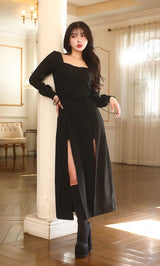 モデル：160cm（着用サイズ：FREE　着用カラー：BLK）