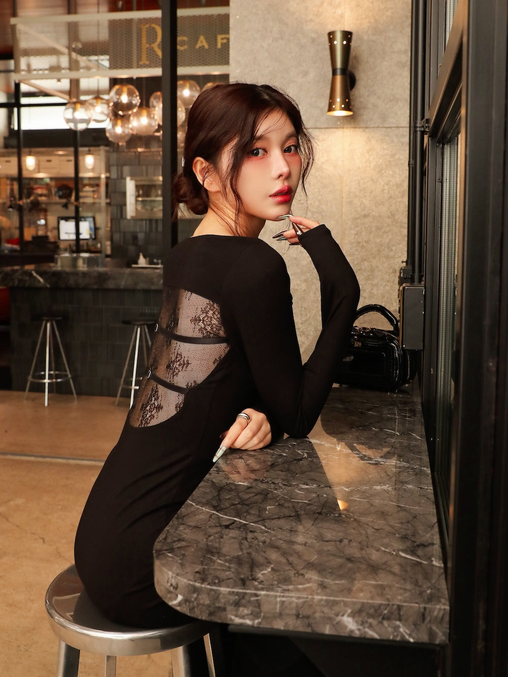 バックオープンレースロングワンピース – Darich (ダーリッチ)