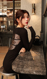 モデル：160cm（着用サイズ：FREE　着用カラー：BLK）