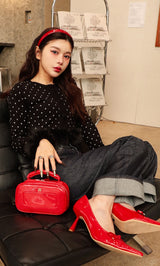 モデル：160cm（着用サイズ：FREE　着用カラー：BLK）
