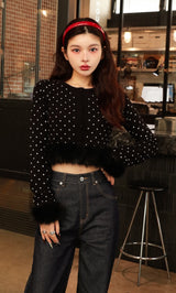 モデル：160cm（着用サイズ：FREE　着用カラー：BLK）