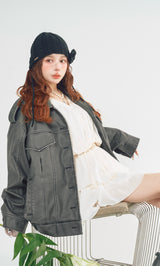 モデル：160cm（着用サイズ：FREE　着用カラー：IVO）