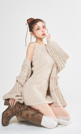 モデル：160cm（着用サイズ：FREE　着用カラー：BEG）