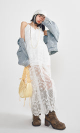 モデル：160cm（着用サイズ：FREE　着用カラー：WHT）