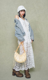 モデル：160cm（着用サイズ：FREE　着用カラー：WHT）