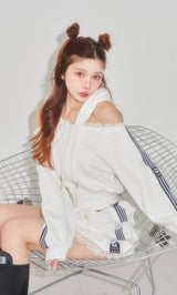 モデル：160cm（着用サイズ：FREE　着用カラー：WHT）