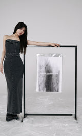モデル：160cm（着用サイズ：FREE　着用カラー：BLK）