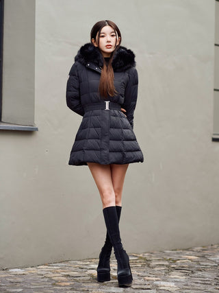 モデル：160cm（着用サイズ：S　着用カラー：BLK）
