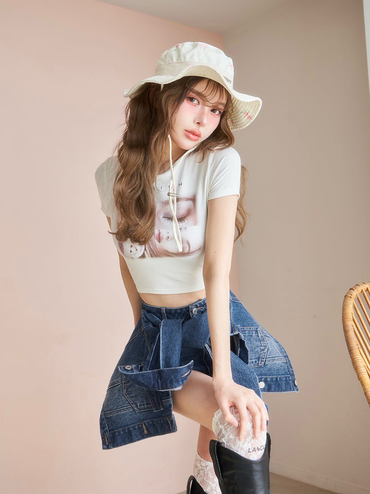 ドッキングデザインデニムショートパンツ – Darich (ダーリッチ)