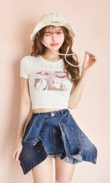 モデル：160cm（着用サイズ：S　着用カラー：BLU）