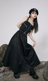モデル：160cm（着用サイズ：FREE　着用カラー：BLK）