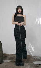 モデル：160cm（着用サイズ：FREE　着用カラー：BLK）