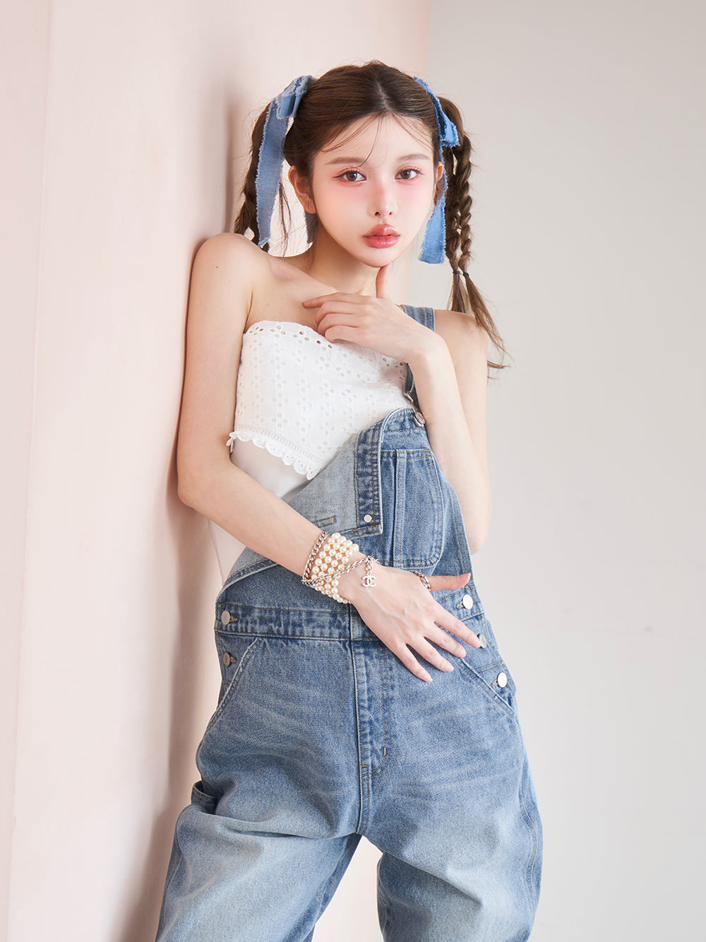 モデル：160cm（着用サイズ：S　着用カラー：BLU）