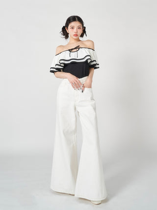 モデル：160cm（着用サイズ：S　着用カラー：WHT）
