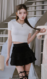 ロゴビジューエンジェルモチーフTシャツ – Darich
