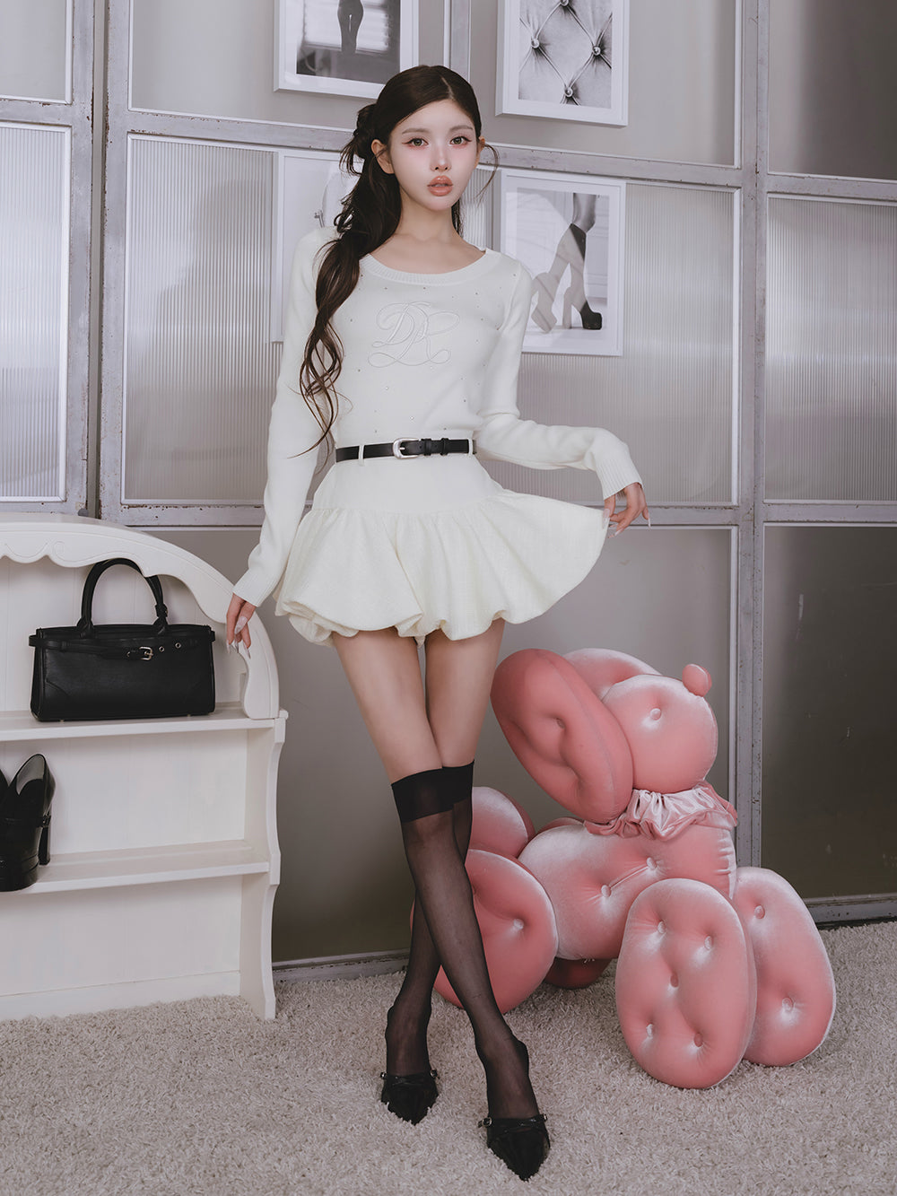 ドッキングツイードバルーンミニスカート – Darich (ダーリッチ)