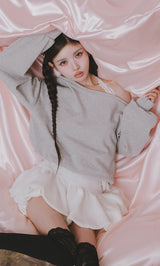 モデル：160cm（着用サイズ：FREE　着用カラー：GRY）