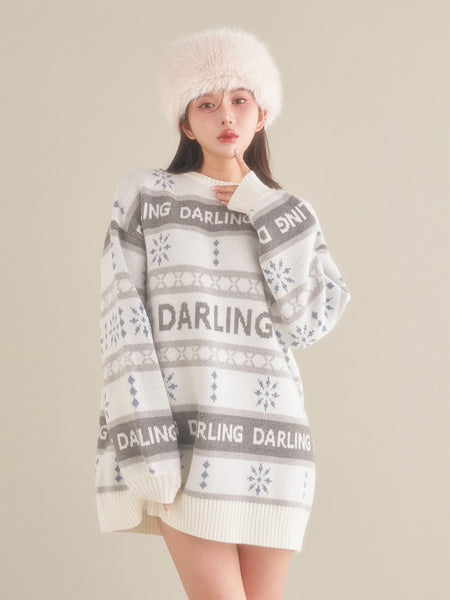 Snow Motif Pullover