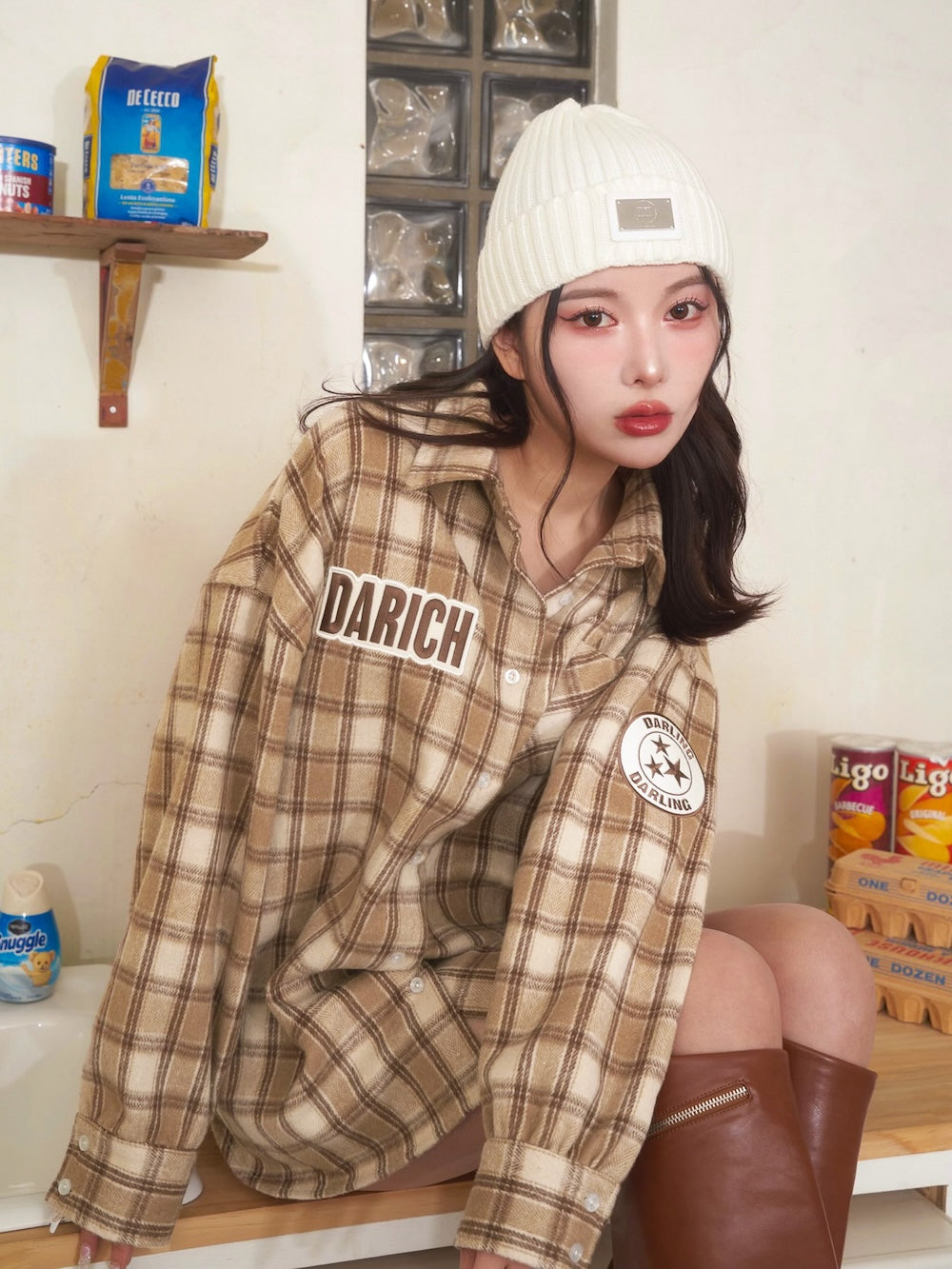 ワッペンチェックビッグシャツ – Darich (ダーリッチ)