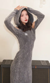 モデル：160cm（着用サイズ：FREE　着用カラー：C-GRY）