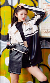 モデル：160cm（着用サイズ：FREE　着用カラー：BLK）