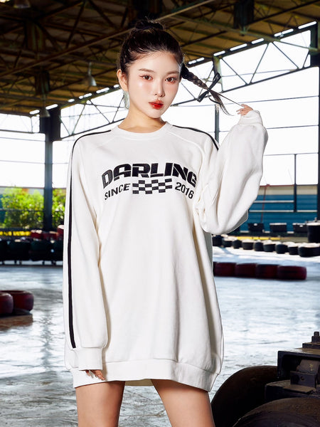 Checker Graphic Pullover