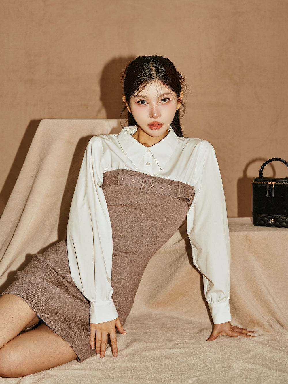 シャツドッキングタイトミニワンピース – Darich (ダーリッチ)