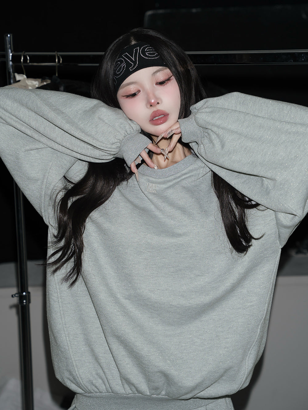 モデル：160cm（着用サイズ：FREE　着用カラー：GRY）