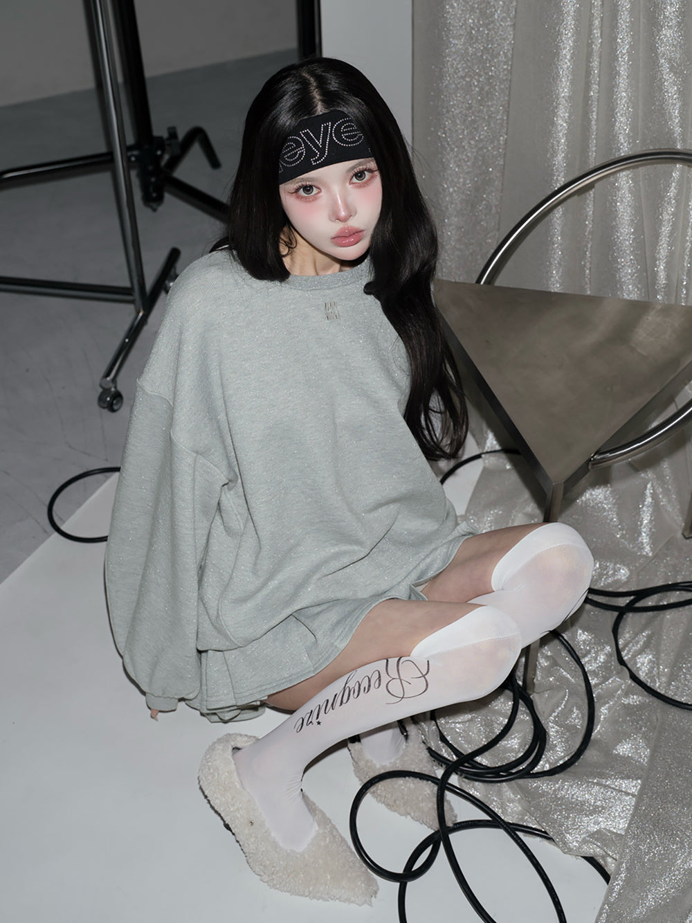 モデル：160cm（着用サイズ：FREE　着用カラー：GRY）