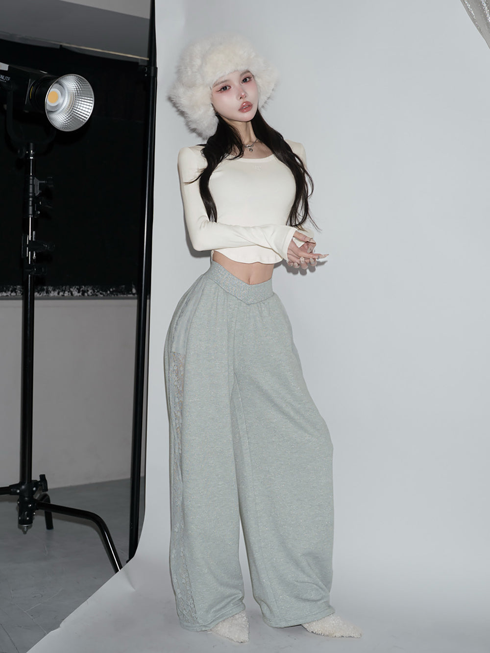 カラーラメスウェットバレルパンツ – Darich (ダーリッチ)