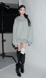 モデル：160cm（着用サイズ：FREE　着用カラー：GRY）