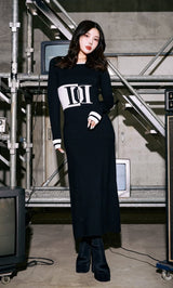 モデル：160cm（着用サイズ：FREE　着用カラー：BLK）