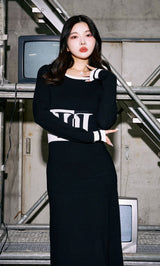 モデル：160cm（着用サイズ：FREE　着用カラー：BLK）