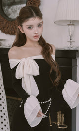 モデル：160cm（着用サイズ：FREE　着用カラー：BLK）