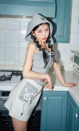 モデル：160cm（着用サイズ：FREE　着用カラー：GRY）