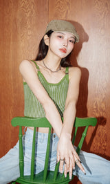 モデル：160cm（着用サイズ：FREE　着用カラー：GRN）