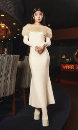 モデル：160cm（着用サイズ：FREE　着用カラー：IVO）