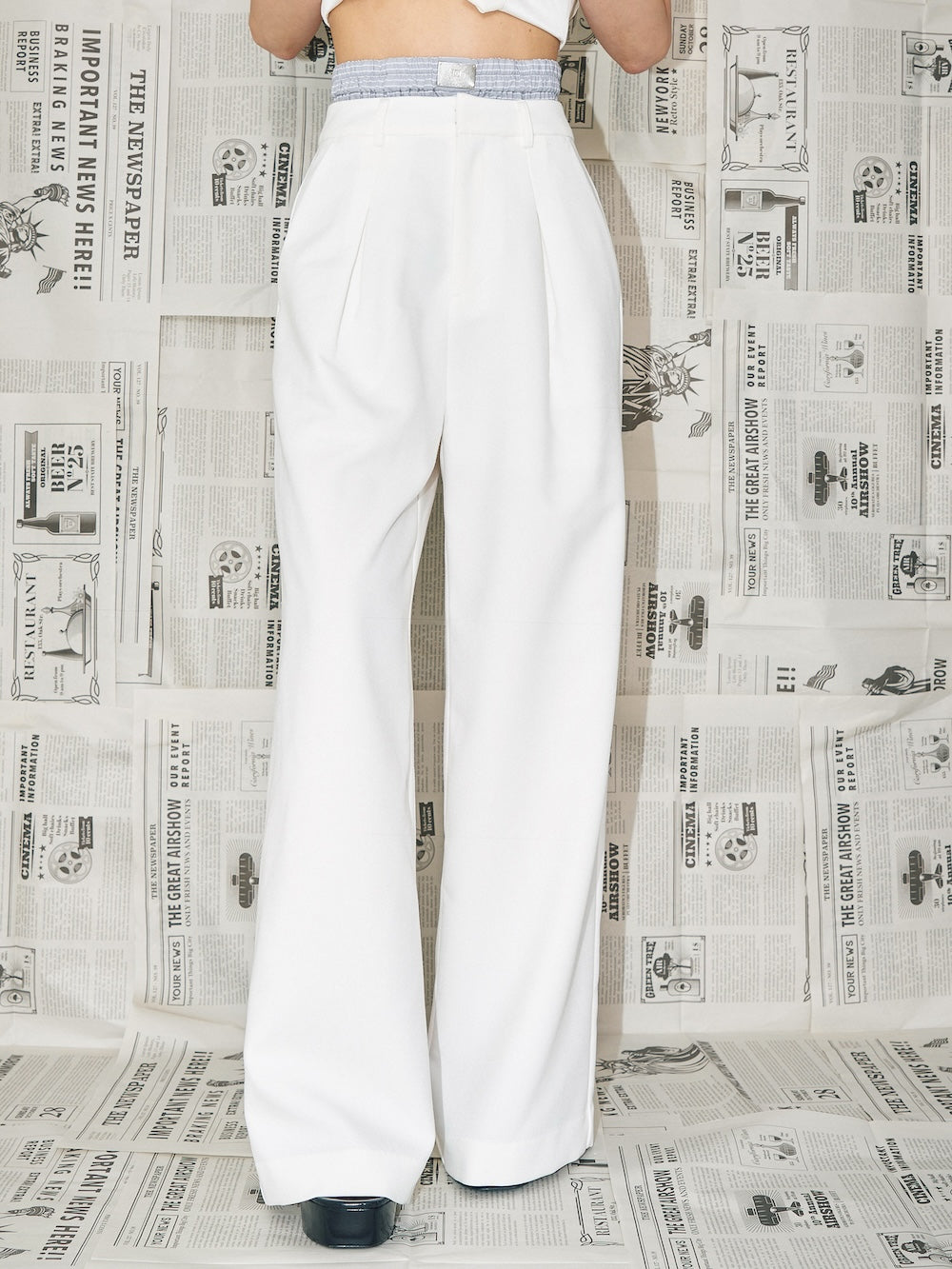 モデル：160cm（着用サイズ：FREE　着用カラー：WHT）