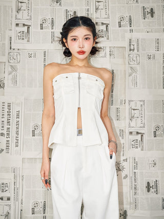 モデル：160cm（着用サイズ：FREE　着用カラー：WHT）