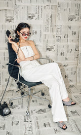 モデル：160cm（着用サイズ：FREE　着用カラー：WHT）