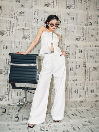モデル：160cm（着用サイズ：FREE　着用カラー：WHT）