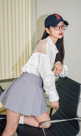 モデル：160cm（着用サイズ：FREE　着用カラー：WHT）