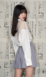 モデル：160cm（着用サイズ：FREE　着用カラー：WHT）