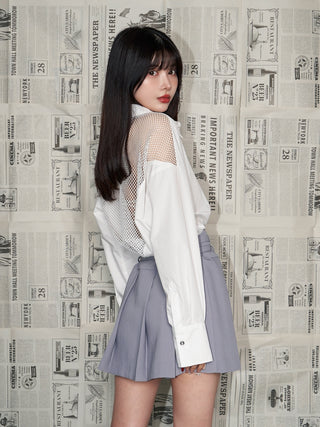モデル：160cm（着用サイズ：FREE　着用カラー：WHT）
