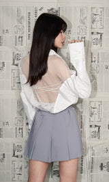 モデル：160cm（着用サイズ：FREE　着用カラー：WHT）