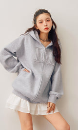 モデル：160cm（着用サイズ：FREE　着用カラー：GRY）