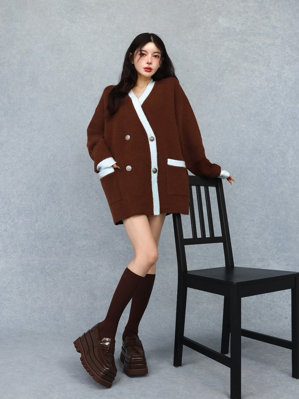 パイピングオーバーニットカーディガン – Darich (ダーリッチ)